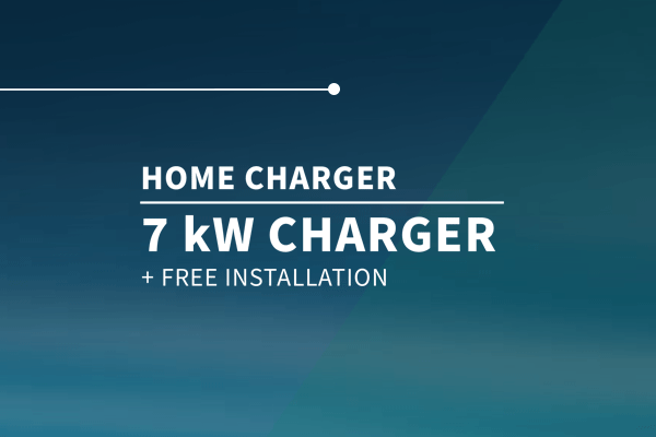 Customers will also receive a complimentary 7 kW charger including installation at a location of their choice.